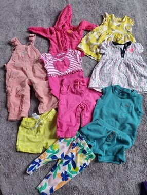 Baby Girl 6M Mixed Summer Clothing Bundle Of 10
